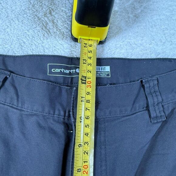 Cathartt Grey Men’s Relaxed Fit Cargo Carpenter Shorts - Picture 6 of 9